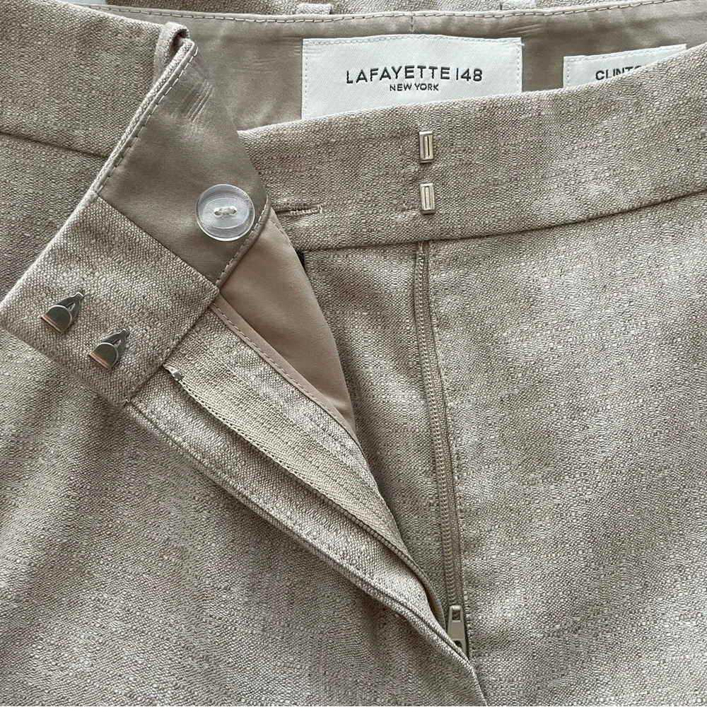 LAFAYETTE 148 ‘Clinton’ Virgin Wool Trouser Pants Women’s Size 6 - Picture 7 of 12